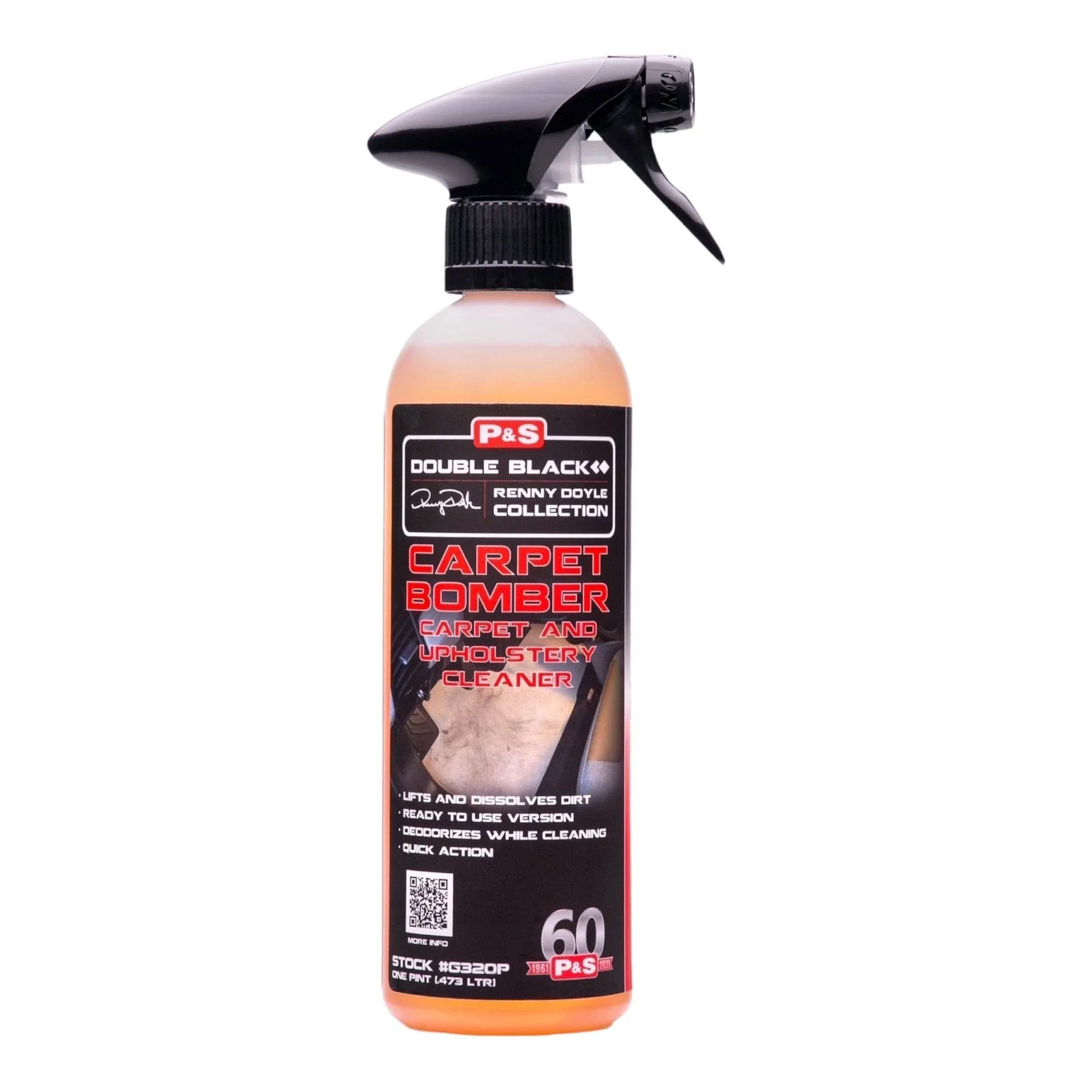 P&S Carpet Bomber 1 Gallon | Double Black Carpet Upholstery Cleaner