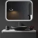 BV 36 x 48 inch Backlit/Front Lit Bathroom LED Vanity Mirror Horizontal/Vertical ...