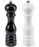 Paris U&#039;Select Lacquer Salt and Pepper Mill Set 8 3/4&#034;, Black and White