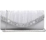 Dasein Clutch Purses for Women Evening Bags Formal Clutches with Rhinestones for Wedding Party Prom Dressy Purse