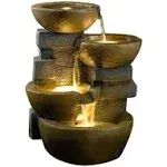 Jeco Pots Water Fountain with Led Light