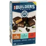 Clif Builders Protein Bar, Chocolate Peanut Butter, Chocolate Mint, Chocolate - 18 pack, 68 g bars