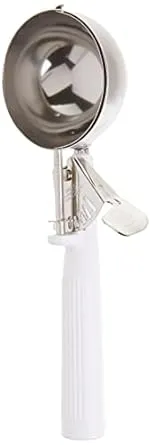 Winco ICOP-6 Ice Cream Disher, Size 6, White Handle