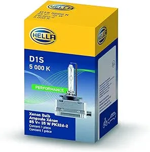 HELLA D1S 5000 K Xenon Performance Bulb, (85V, 35W)