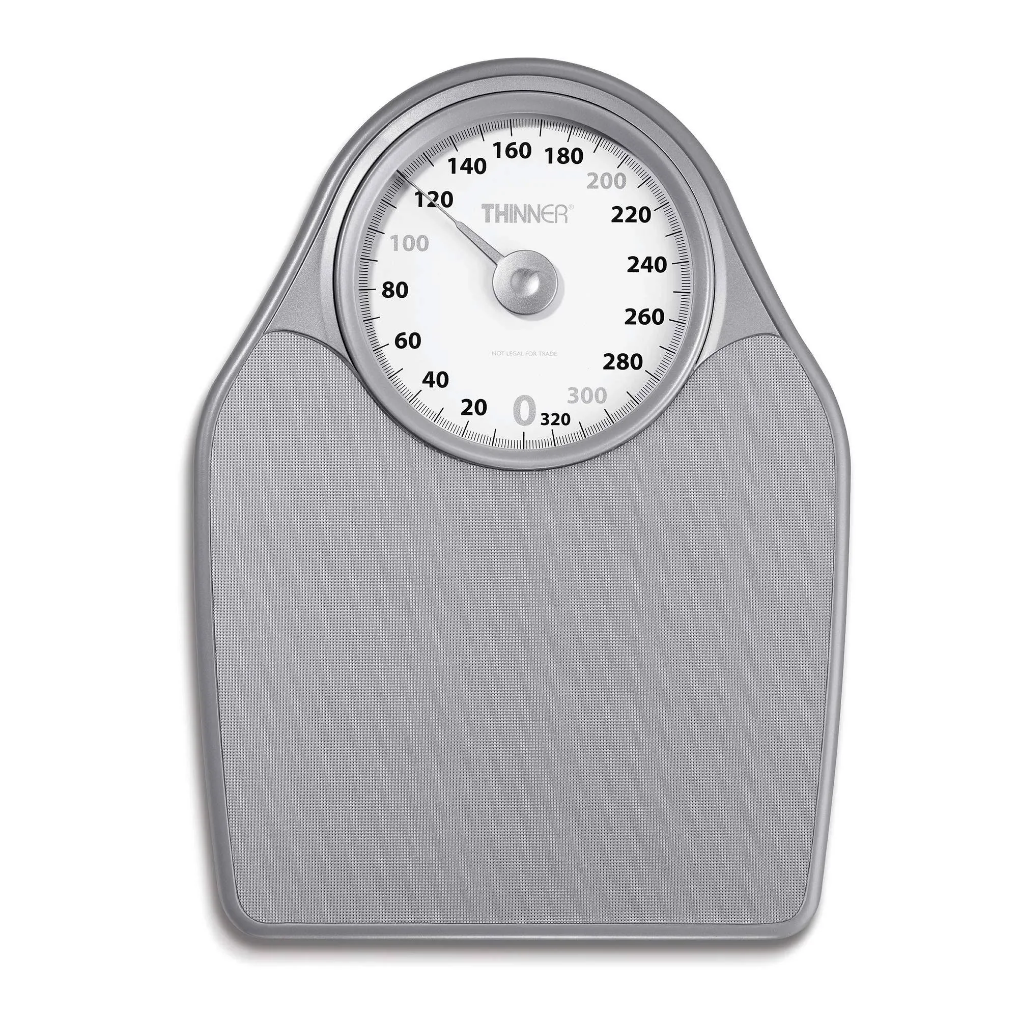 Thinner Extra-Large Dial Analog Precision Bathroom Scale, Analog Bath Scale, Measures Weight Up to 330 lbs.