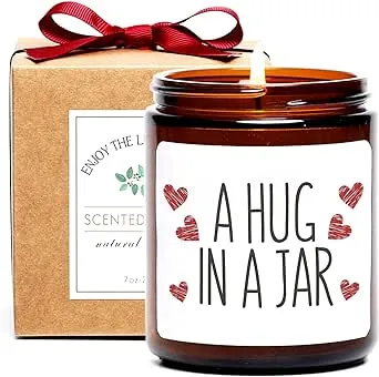 Get Well Gifts for Women, Hug in a Jar, Thank You Gifts for Women, Condolences Gift for Loss, Sympathy Gifts, Thinking of You, Get Well Soon, Cheer Up, Divorce, Relaxation Gifts for Women Friend