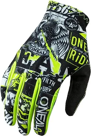 O&#039;Neal - 0391-206 Matrix Unisex-Child Youth Glove (Black/neon/Ye<wbr/>llow, 6 LG)