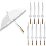 Anderson Wedding Umbrella White 48&#034; lot of 10 - New - Ships Fast