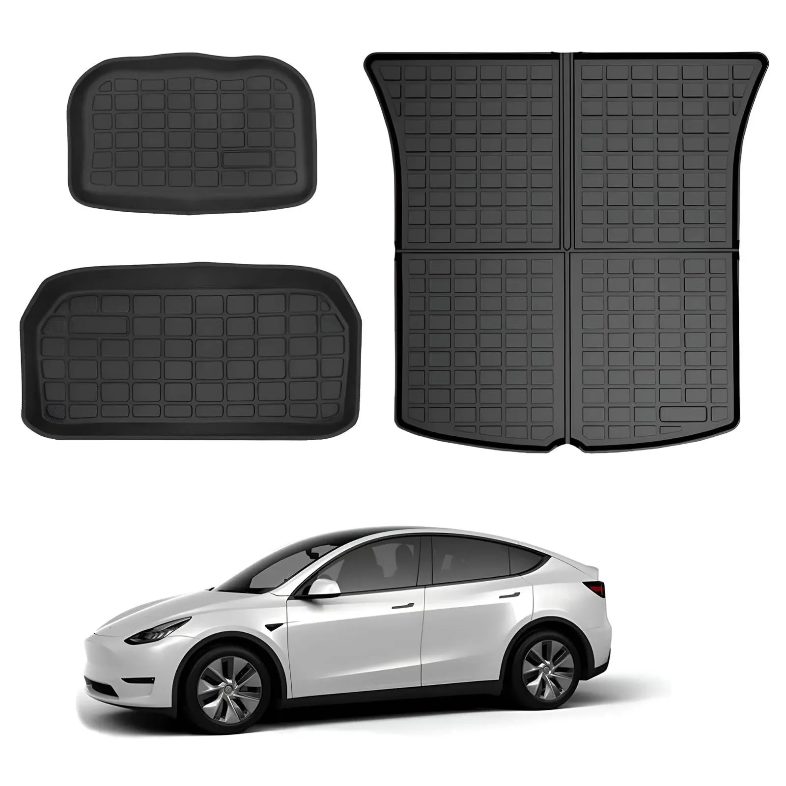 Kikimo Tesla Model Y Storage Mat and Cargo Liners, Tesla Model Y Accessories, Al