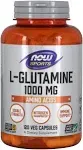 Now L-Glutamine, 1000 mg, Double Strength, 120 capsules