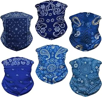 Neck Gaiter Mask Face Scarf Bandana Tube Cover Headwear Balaclava Headband Headwrap for Men and Women