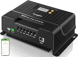 BougeRV 60A MPPT Solar Charge Controller with Bluetooth 12V/24V