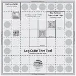 8&#034; Log Cabin Trim Tool, Non-Slip Quilt Ruler from Creative Grids, #CGRJAW1