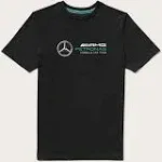 Mercedes T-Shirt, Large Logo, Black, 2022