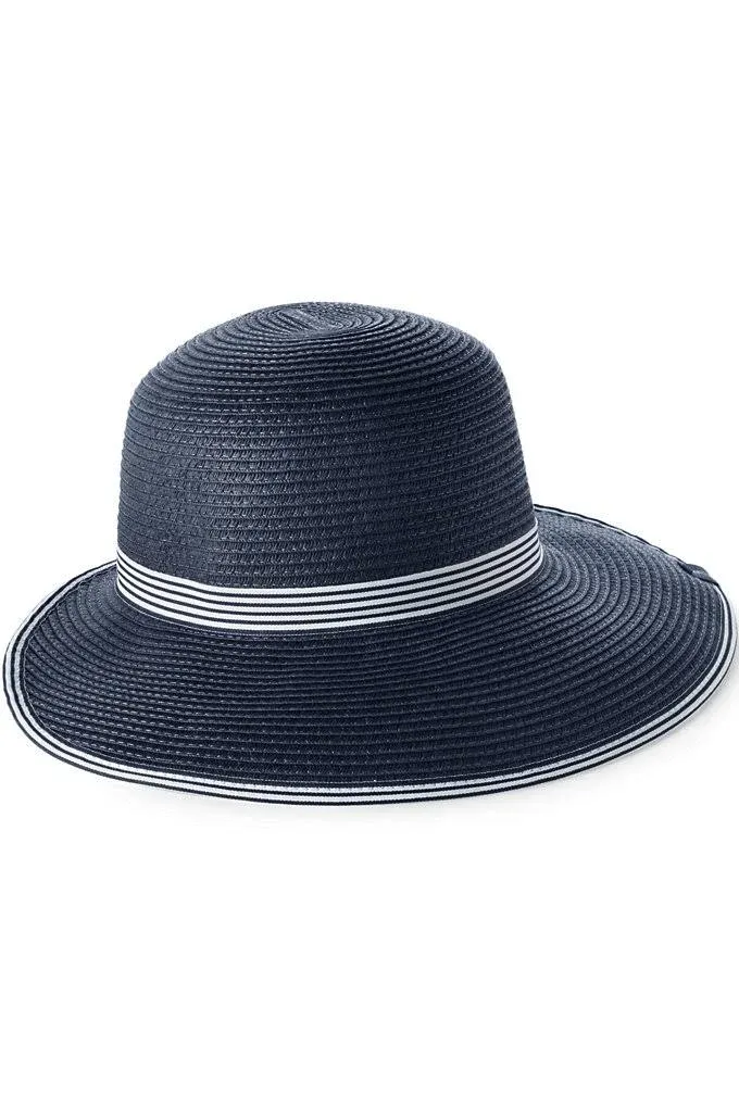 Lands' End Wide Brim Beach Women's Facesaver Sun Hat