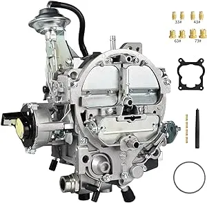 4 Barrel Carburetor for Rochester Quadrajet 4MV 1904R 1906R Carb Fit for GMC Chevy Chevrolet Cadilla Trucks 1980-89 305-350c.i.Engines Vacuum Secondary 750 CFM Electric Choke W/Gaskets jets