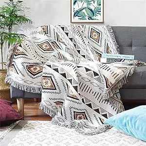 Lqprom Southwest Throw Blankets Aztec Southwest Throws Cover Outdoor Camping Picnic Tent Beach Travel 51"x63"