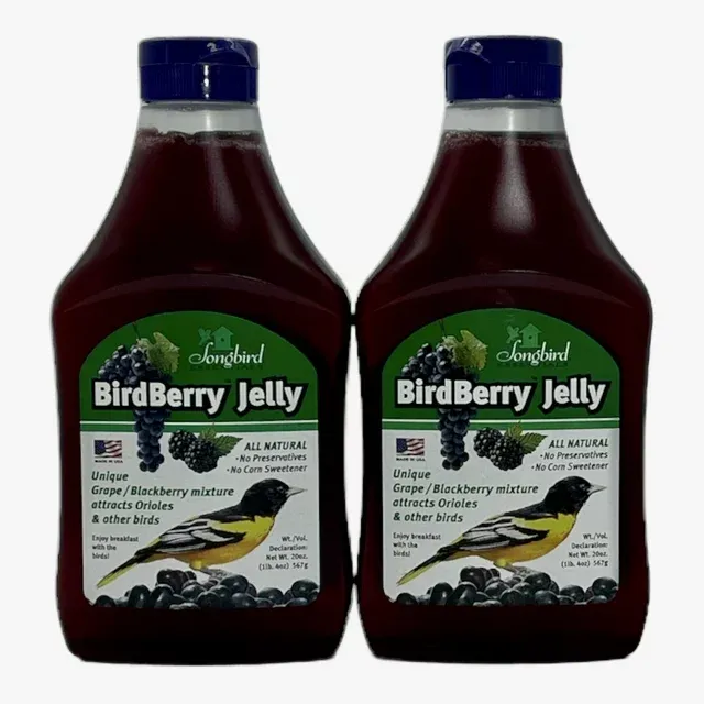 Songbird Essentials Grape Jelly for Bird Feeders Birdberry Jelly 20 oz 3 Pack