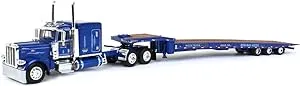 DCP FIRST GEAR 1/64 WESTERN DIST PETE 389 SLEEP TALBERT 5553TA TRIAXLE TRAILER 