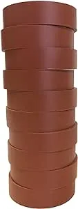 Electrical Tape (10PK) Brown Matte – Waterproof, Flame Retardant, Strong Rubber Based Adhesive, UL Listed – Rated for Max. 600V and 80oC Use – Measures 60’ x 3/4" x 0.07"