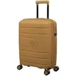 It Luggage Eco-Tough 21 inch Hardside Carry-On 8 Wheel Expandable Spinner Luggage, Honey Gold