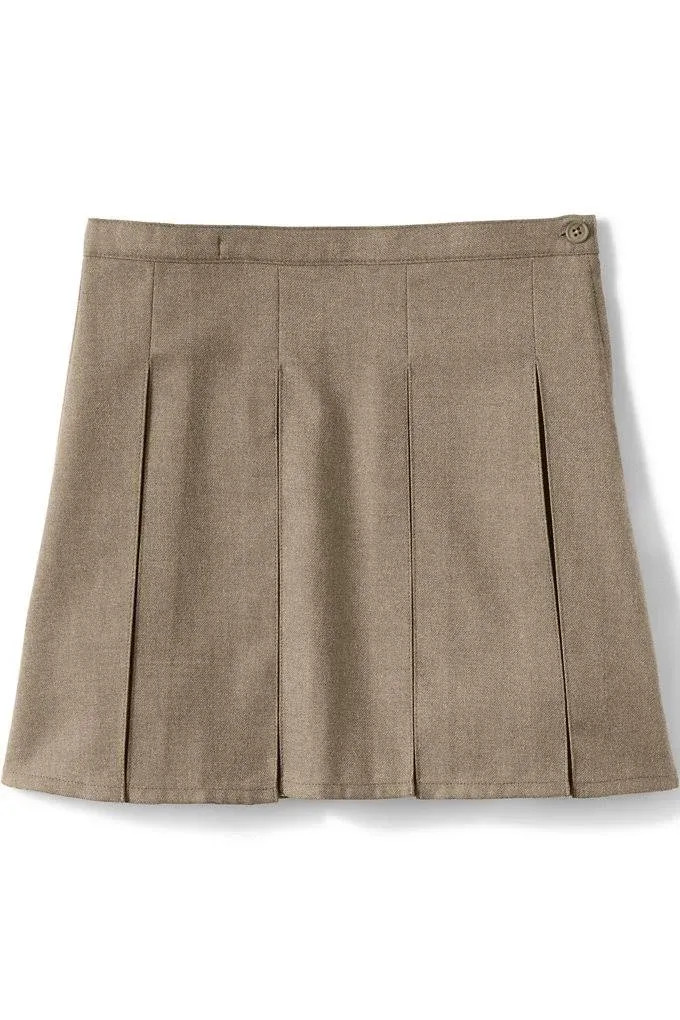 Lands' End Women's School Uniform Box Pleat Skirt Top of Knee