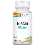 Solaray, Niacin, 100 mg, 100 VegCaps