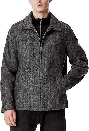 Dockers Men&#039;s Wool Blend Open Bottom Jacket with Q - Choose SZ/color