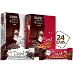 NuGo Dark Variety - Chocolate Pretzel 12 Bars & Chocolate Chocolate Chip 12 Bars Vegan 200 Calorie Gluten Free 24 Count