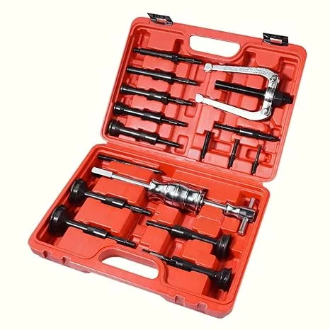 16PCS Blind Hole Pilot Bearing Internal Extractor Puller W/Slide Hammer Removal Tool Kit