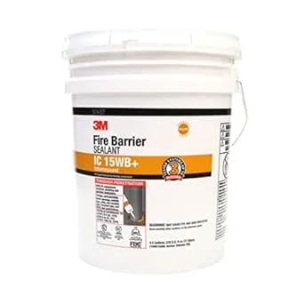 3M Fire Barrier Sealant IC 15WB+, Yellow, 4.5 Gallon Pail