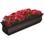 Mayne Valencia 48 in. x 10 in. Espresso Polyethylene Window Box 5872-ES