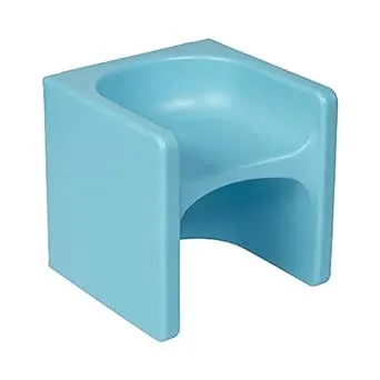 ECR4Kids Tri-Me 3-in-1 Cube Chair, Kids Furniture - Cyan