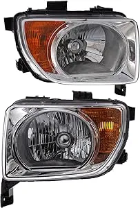 Headlight Set Left &amp; Right For 2003-2006 Honda Element HO2518106 HO2519106