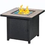 Bali Outdoors 30 inch 50,000 BTU Square Propane Gas Fire Pit Table