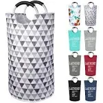 Dalykate Large Laundry Basket 82L Collapsible Oxford Fabric Laundry Hamper Foldable Clothes Laundry Bag with Handles Waterproof Washing Bin Portable