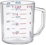 Cambro 25MCCW135 Cup, Measuring (1Cup, Dry, Clear)