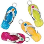 Fun Express Flip Flop Enamel Charms