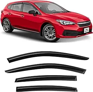 Sun Rain Visors Wind Rain Guards for 2017-2023 Subaru Impreza Hatchback  | eBay