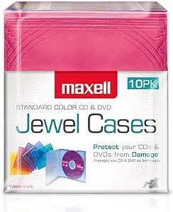 Maxell® Standard Jewel Cases, Assorted Colors, Pack Of 10