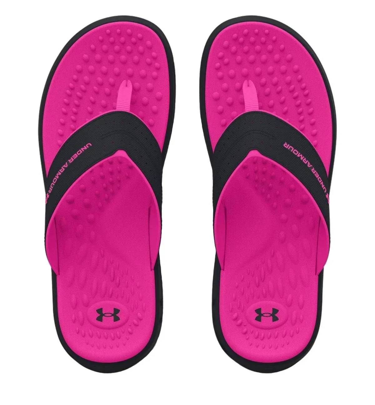 Under Armour Girls' Ignite Pro Marbella Sandals, 6, Black / Rebel Pink (002)