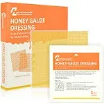 Honey Wound Dressing, 4 X 4 Manuka Honey Wound Care, Medical Grade Honey Burn Pa