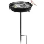 AUHOKY Freestanding Birdbaths Bowl for Outdoor Lightweight Detachable Outdoor...