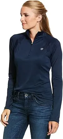 ARIAT Women's Sunstopper 2.0 1/4 Zip Baselayer