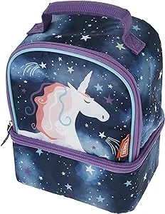 Thermos Kid's Dual Compartment Soft Lunch Box - Space Unicorn