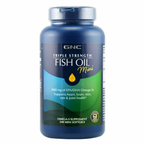 GNC Triple Strength Fish Oil Mini Softgels