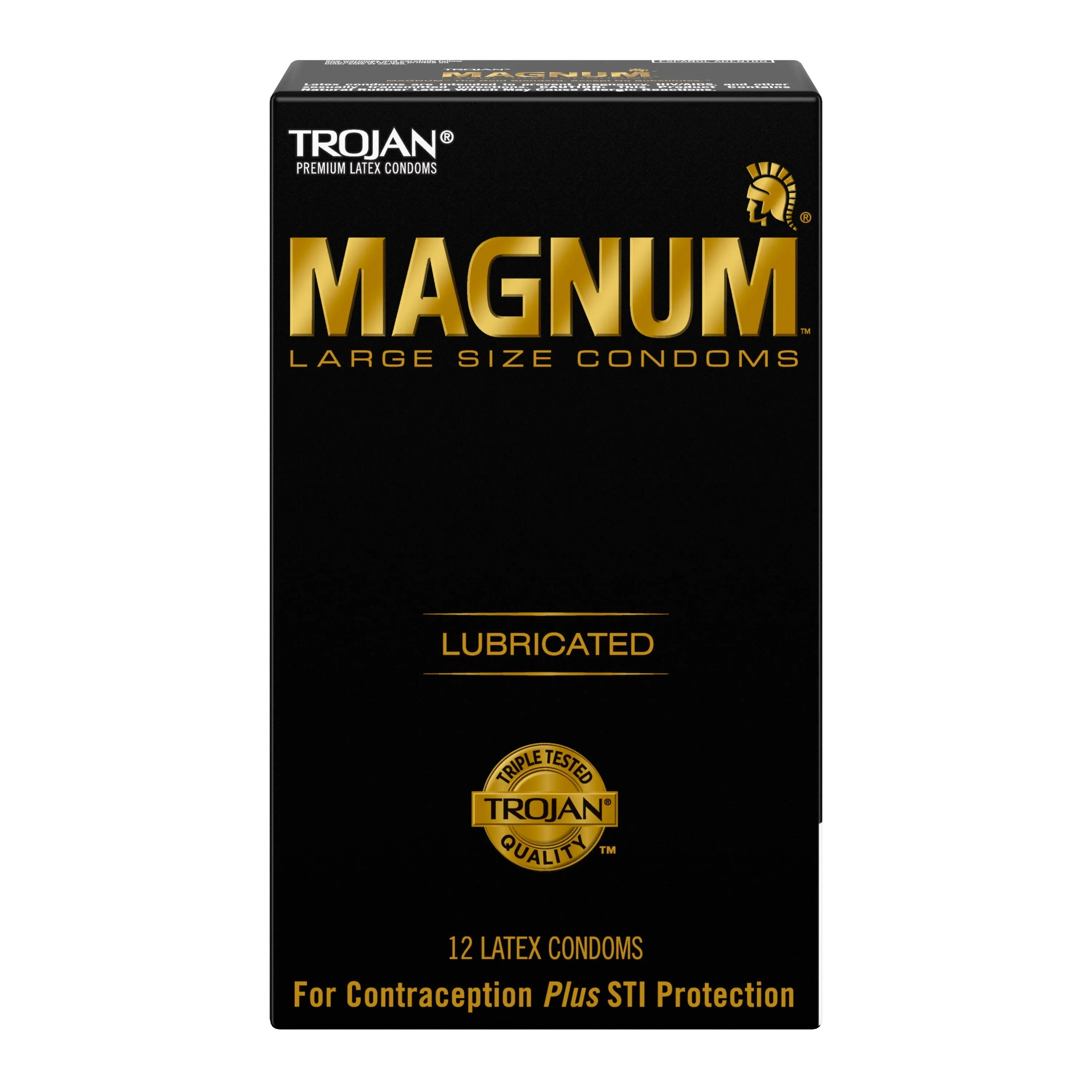 Church and Dwight  02260064214 Condom Trojan Magnum Lubricated Large 12 per Box