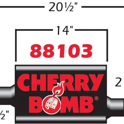 Cherry Bomb Vortex Muffler - 88103CB - New