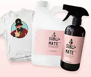 Sublimation Spray for Cotton and Cotton/Polyester Blends.32 oz. with Spray Bottle- Subli+Mate