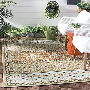 Safavieh Veranda VER093 Green - Terracotta 3' x 3' Square Area Rug